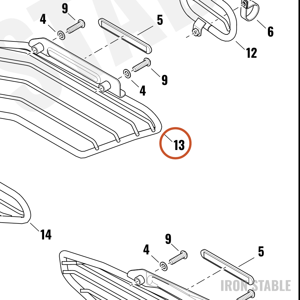 Harley-Davidson Guard, Belt/Chn, Lh Weldment, Sar