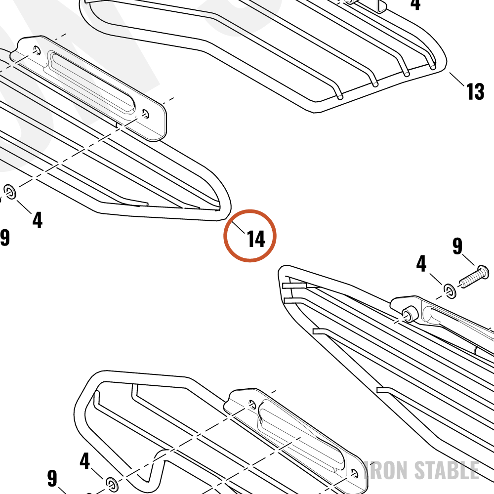 Harley-Davidson Guard, Belt/Chn, Rh Weldment, Sar