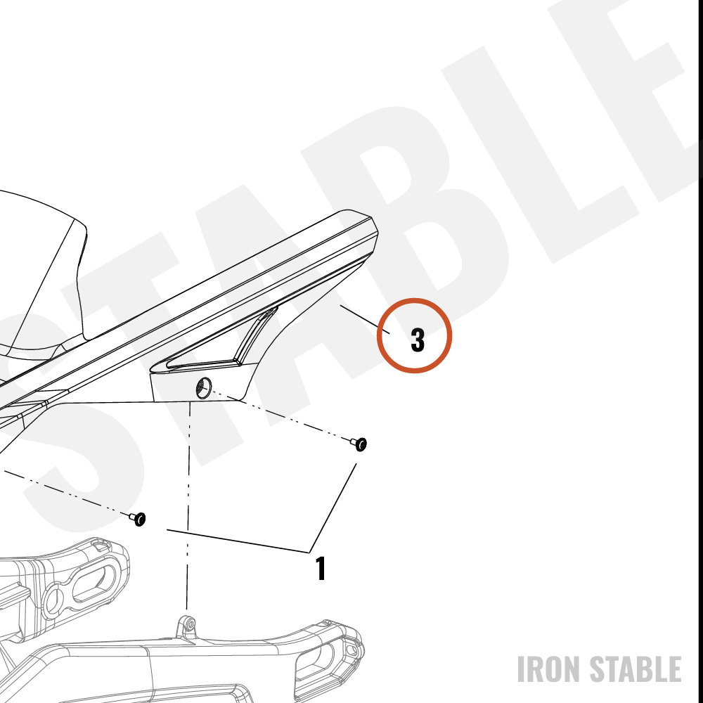 Harley-Davidson Guard, Belt/Chn, Upr