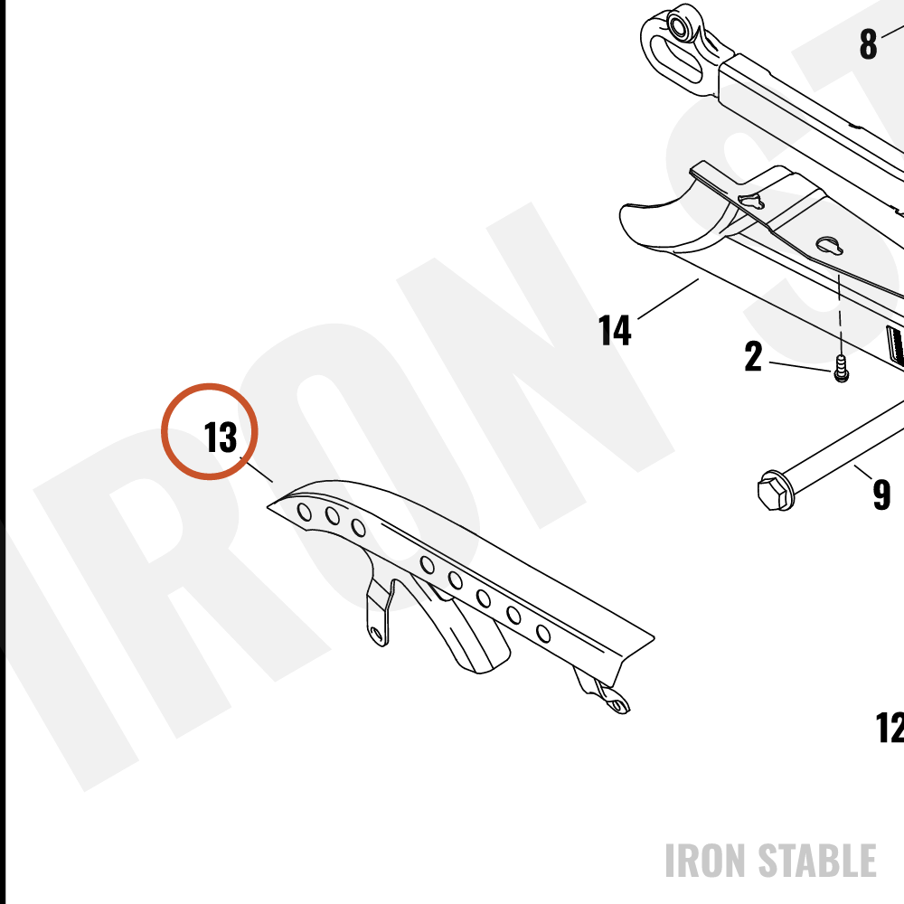 Harley-Davidson Guard, Belt/Chn, Assembly, Blk