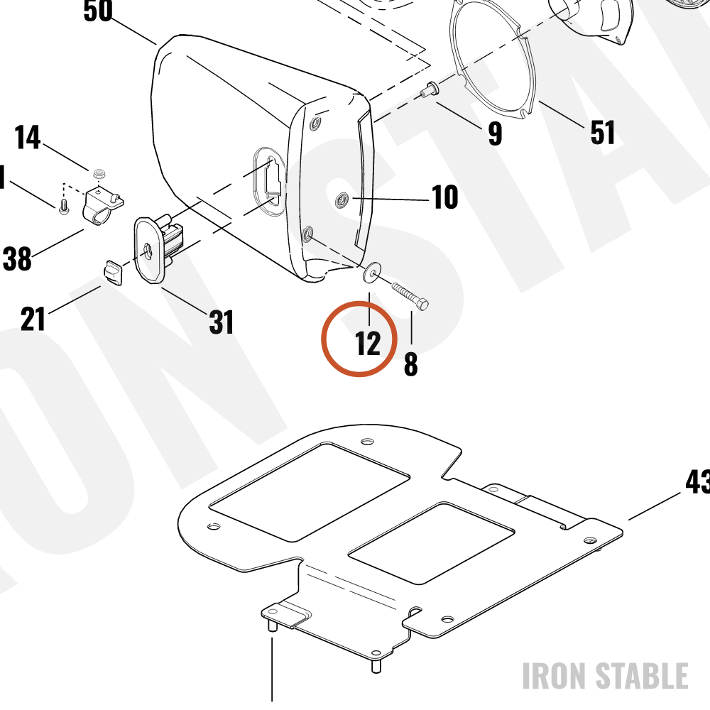 Harley-Davidson Washer, Flat