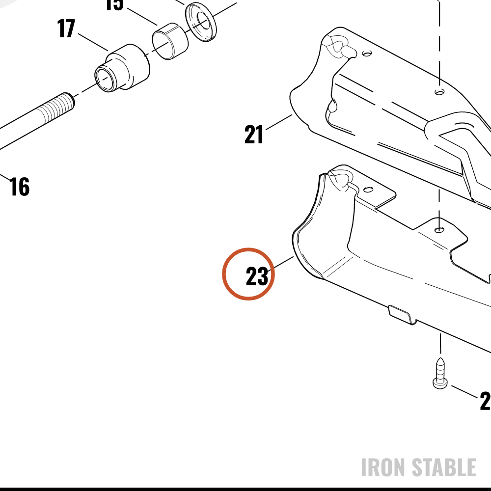 Harley-Davidson Kit-Cover, Debris Deflector, Chr
