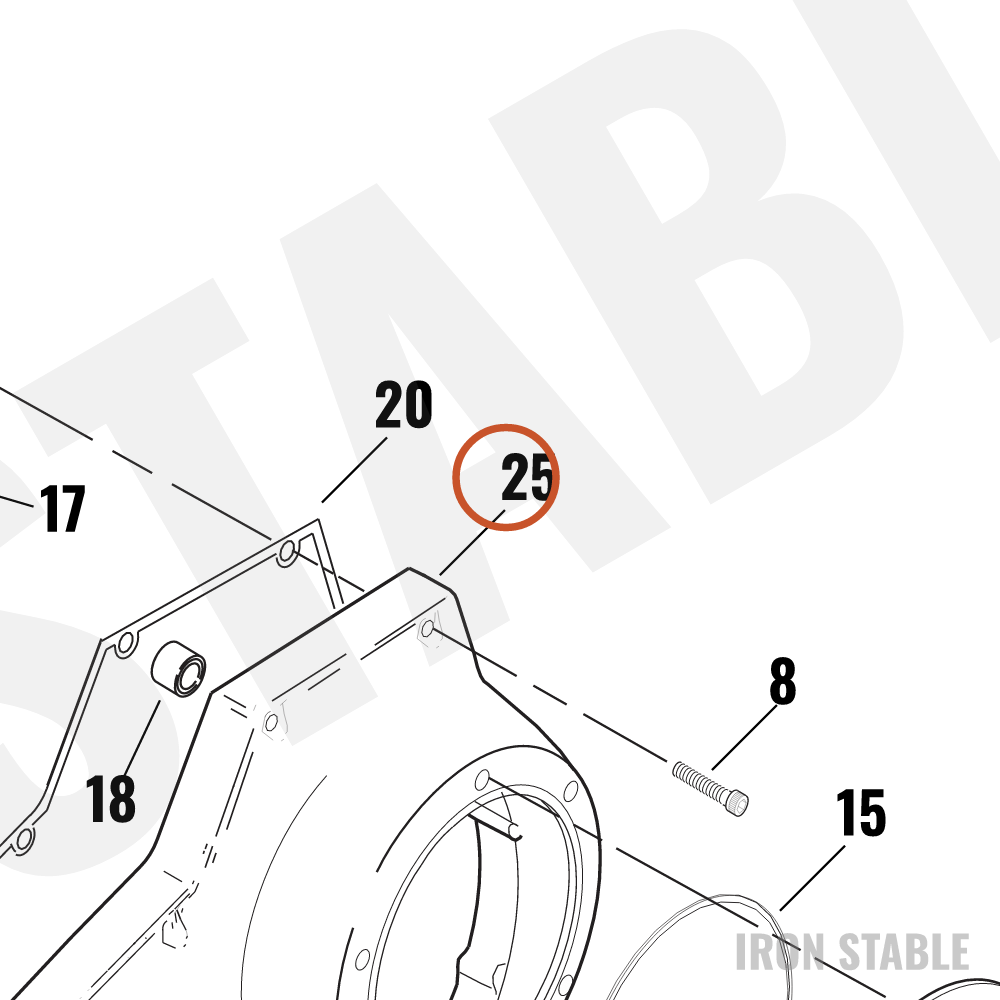 Harley-Davidson Primary Cover Assembly, Blk Wrnkl