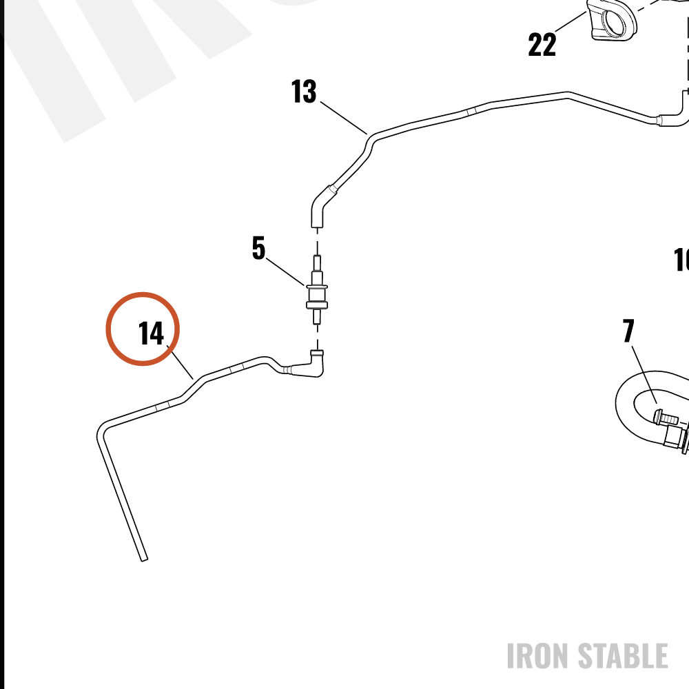Harley-Davidson Hose, Carbon Cstr, Rov To Atm