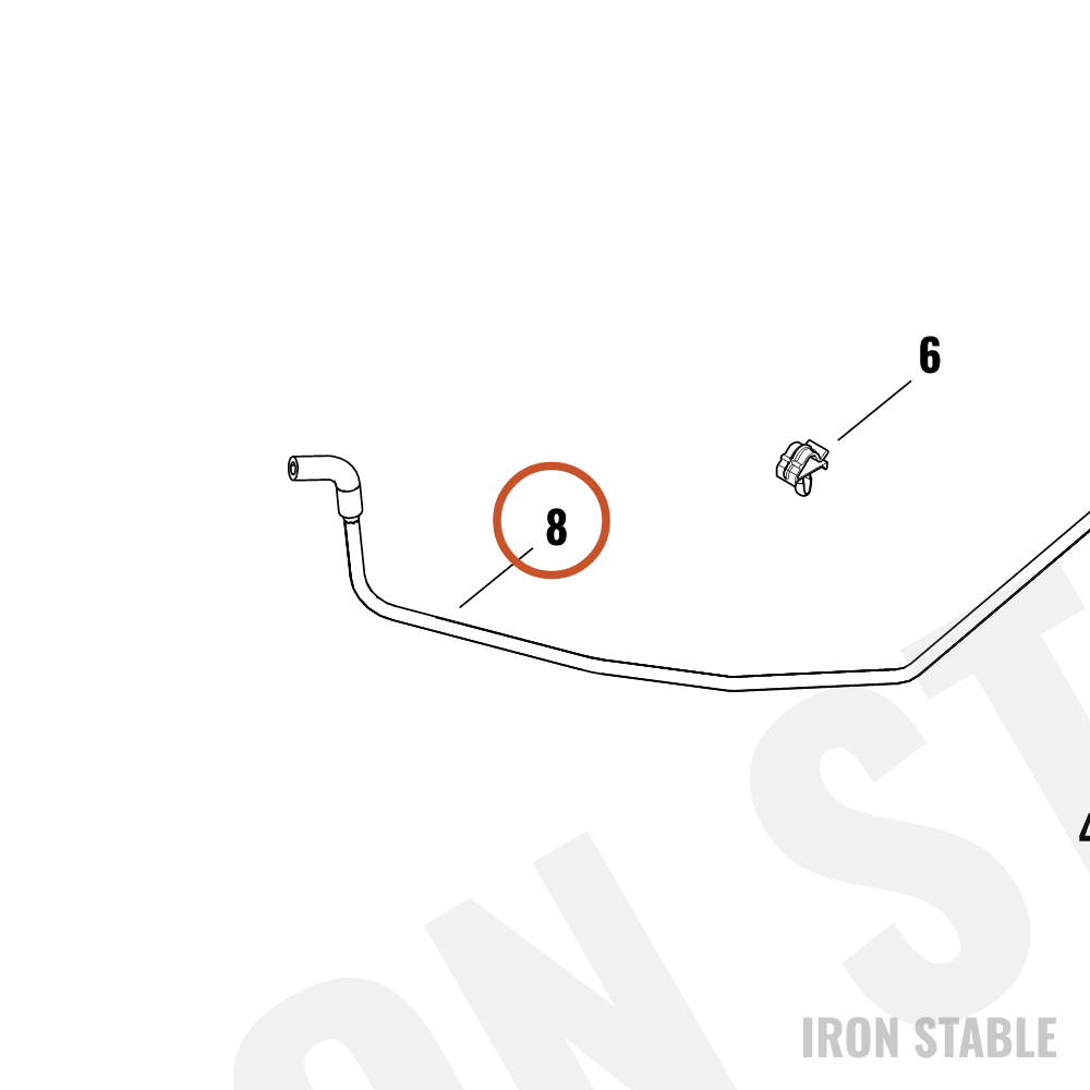 Harley-Davidson Hose, Carbon Cstr, Prg Sol To In
