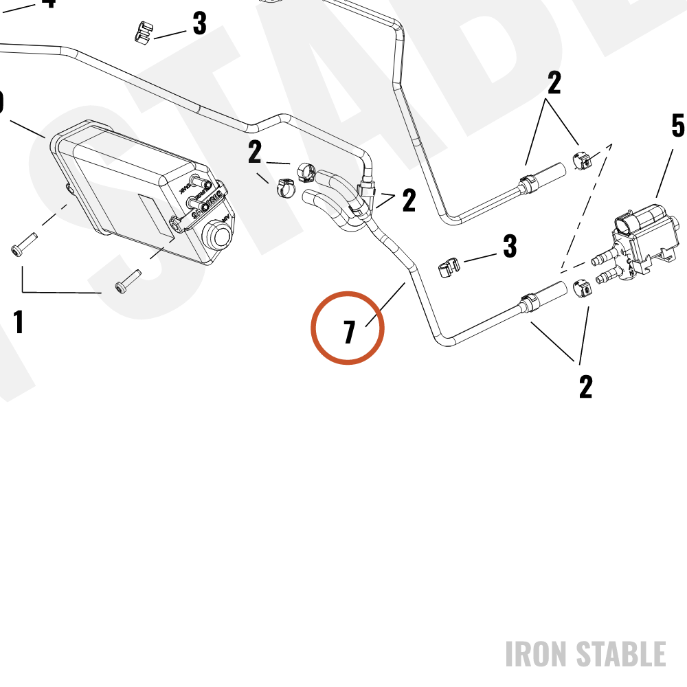 Harley-Davidson Hose, Carbon Cstr, Cstr To Prg S