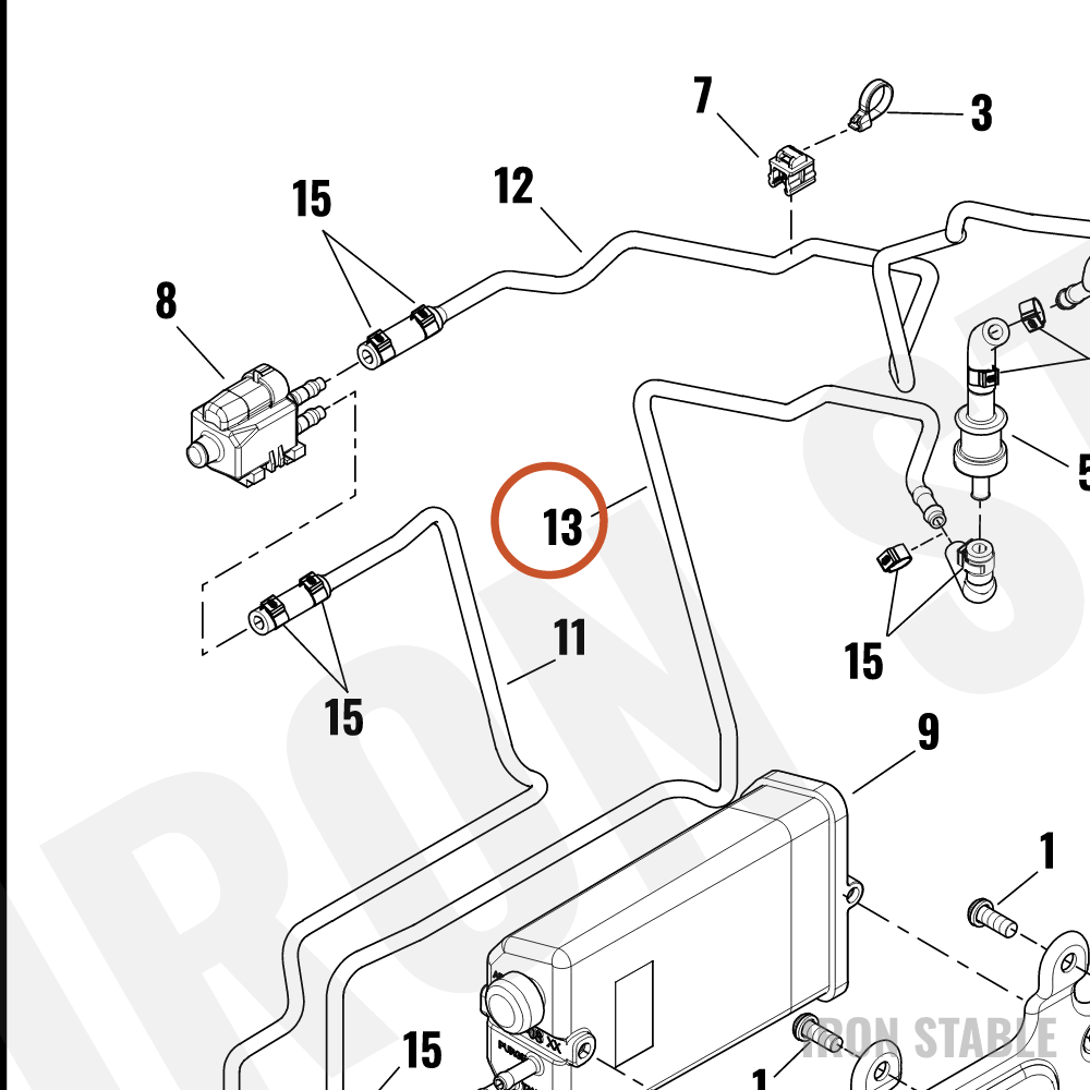 Harley-Davidson Hose, Carbon Cstr, Rov To Atm
