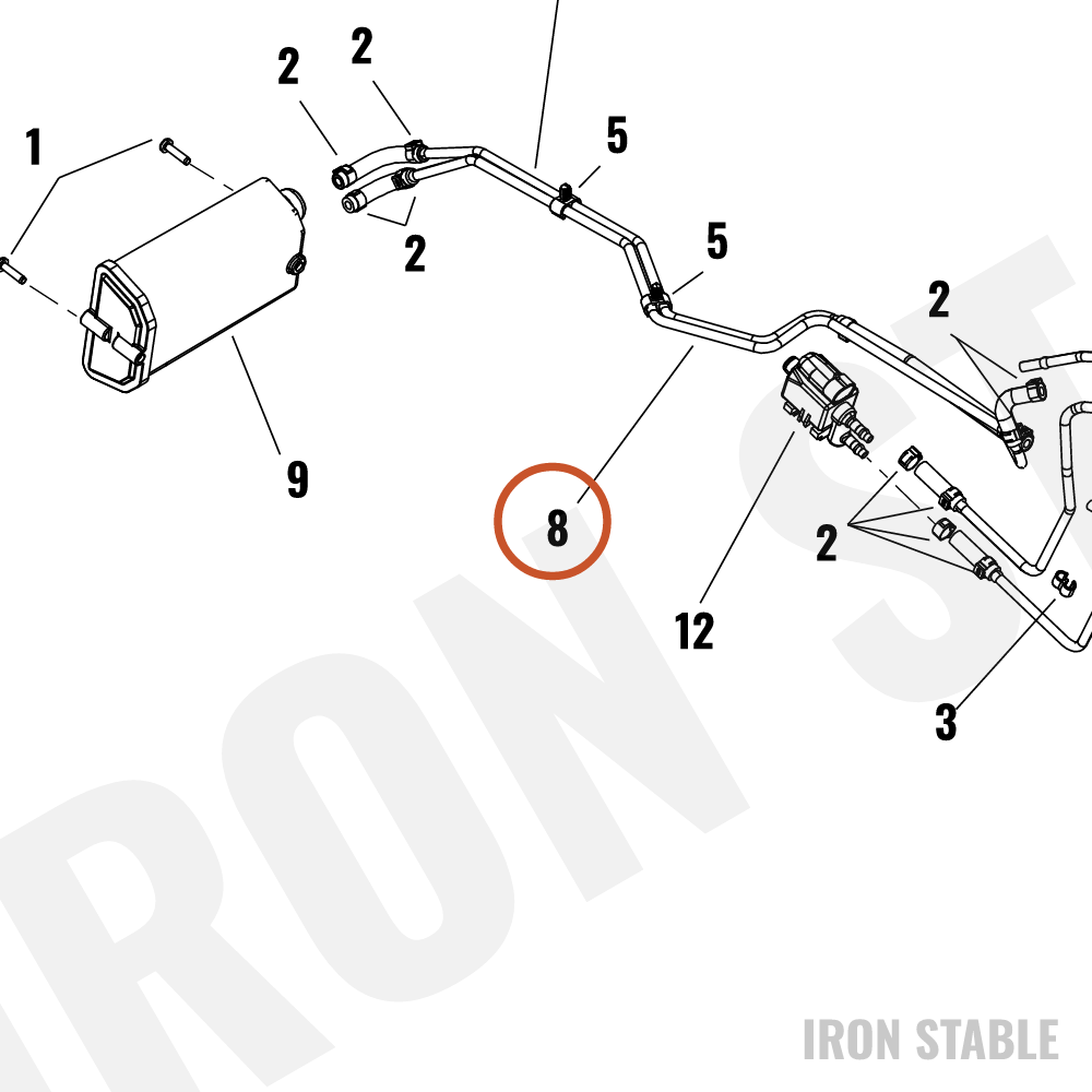 Harley-Davidson Hose, Carbon Cstr, Midpt To Cstr