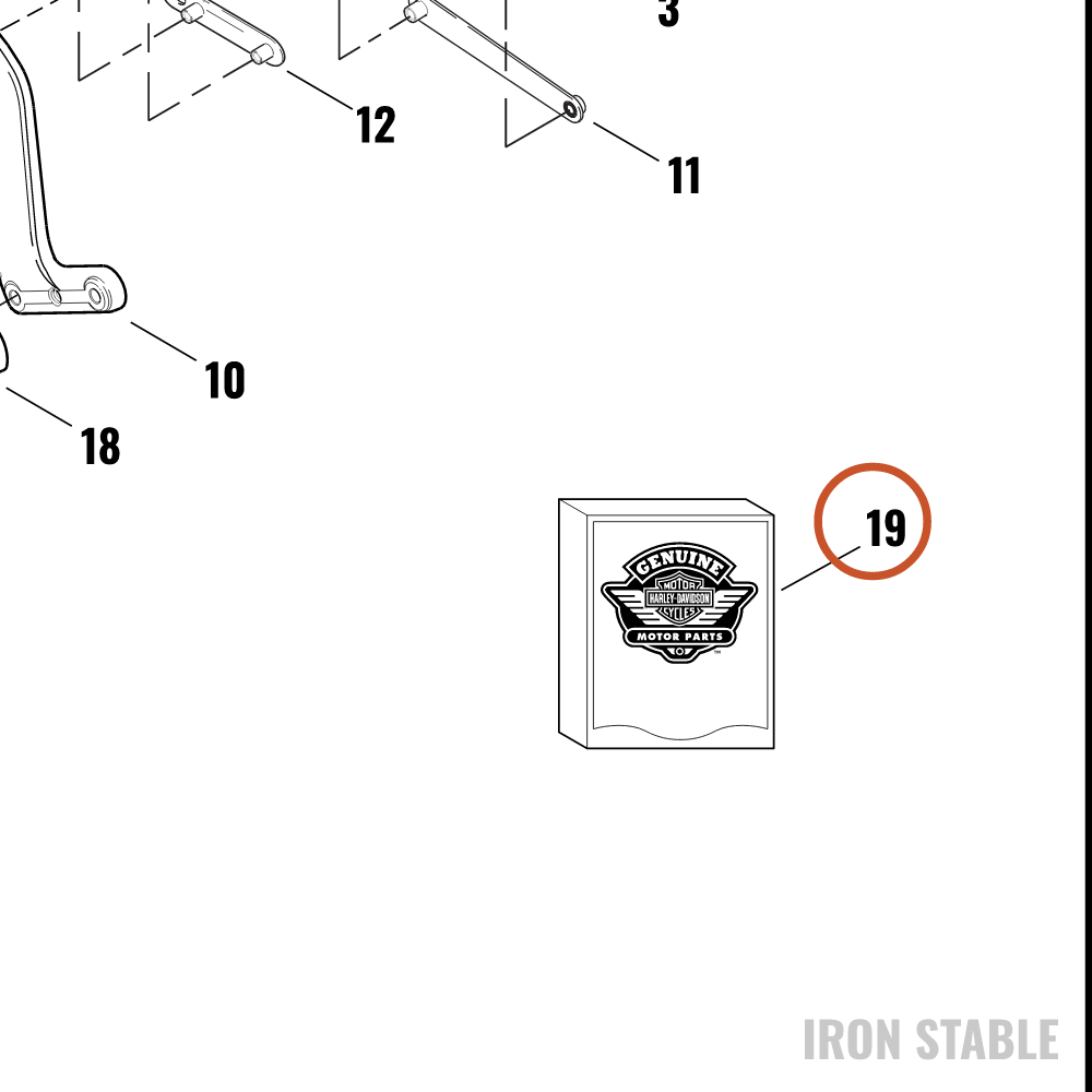 Harley-Davidson Damping Kit, Rear, Inr Fndr, F