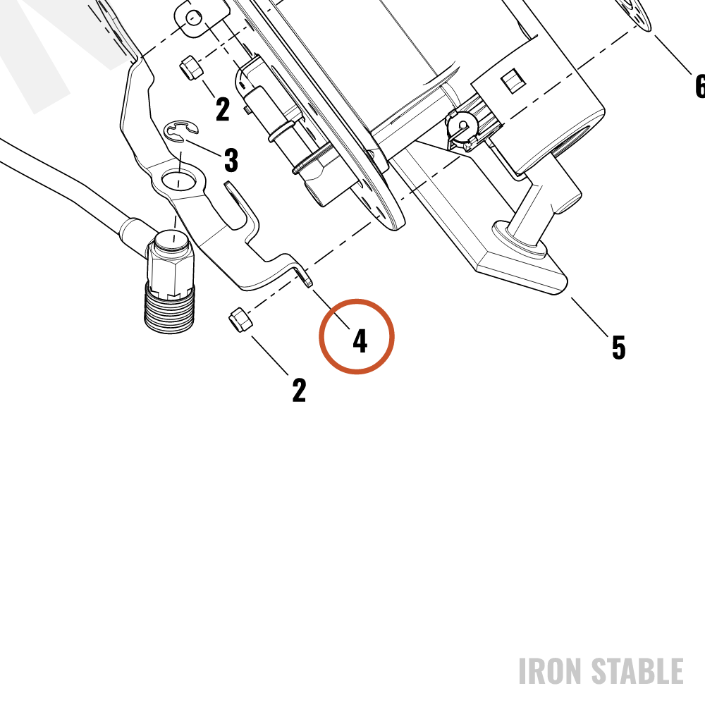 Harley-Davidson Bracket, Fuel Line Mntg