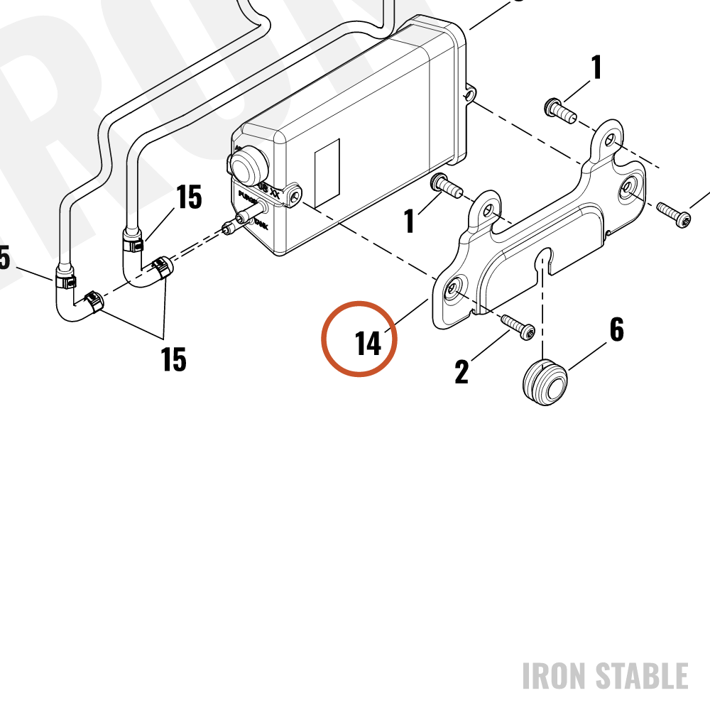 Harley-Davidson Bracket, Fuel/Intk Mounting, Canister