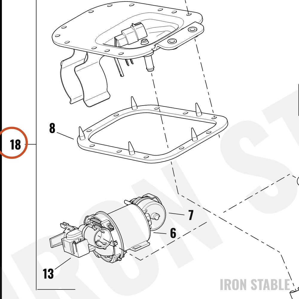 Harley-Davidson Top Plate Assembly