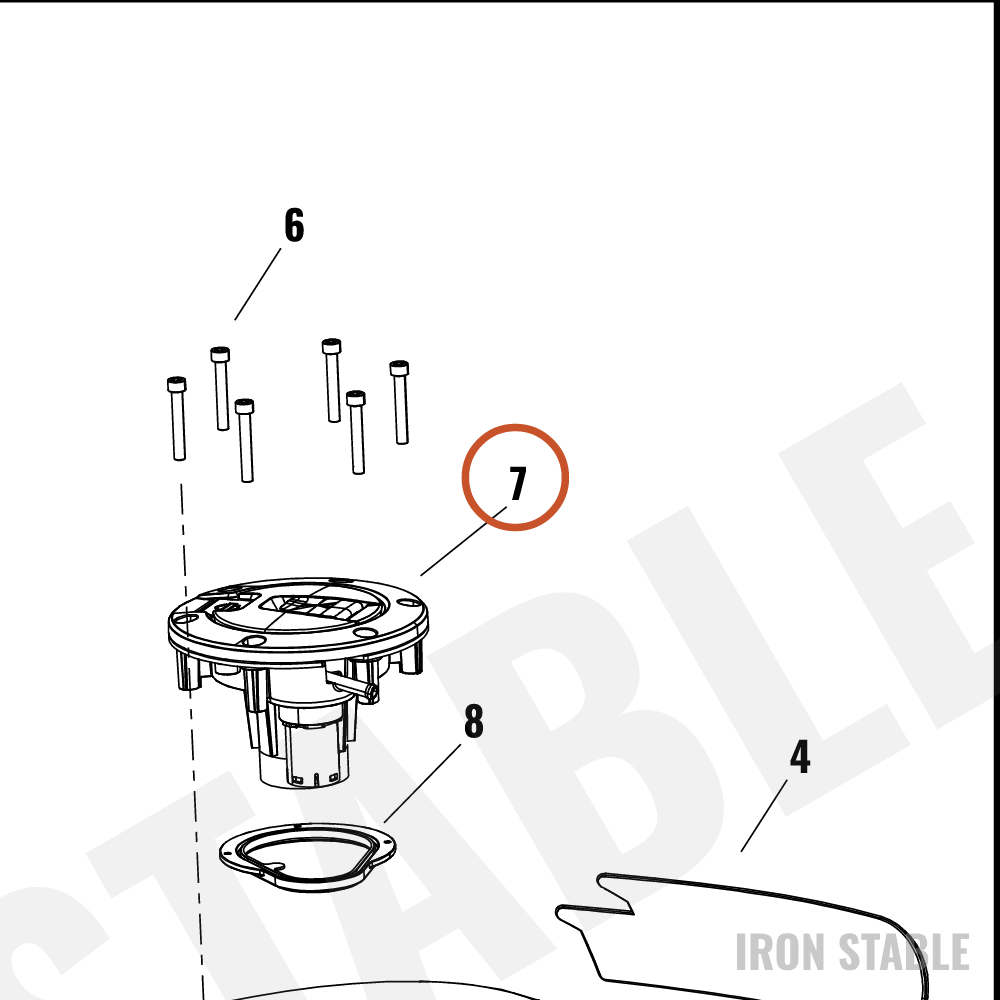 Harley-Davidson Tank, Fuel, Hinged Filler Assembly W