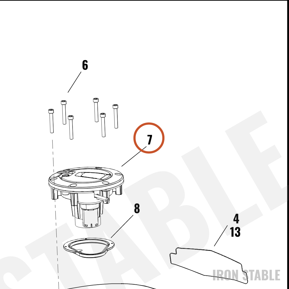 Harley-Davidson Tank, Fuel, Lock Cap Assembly W/Gasket