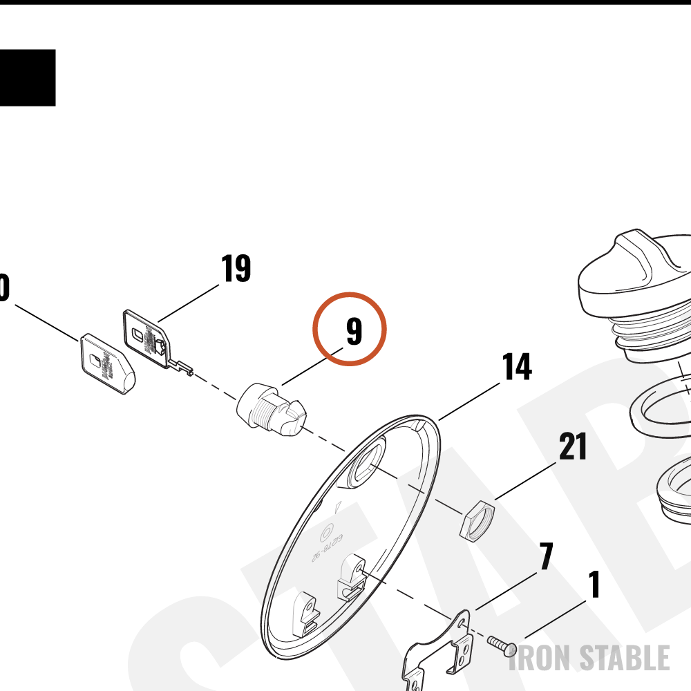 Harley-Davidson Lock, F'tank