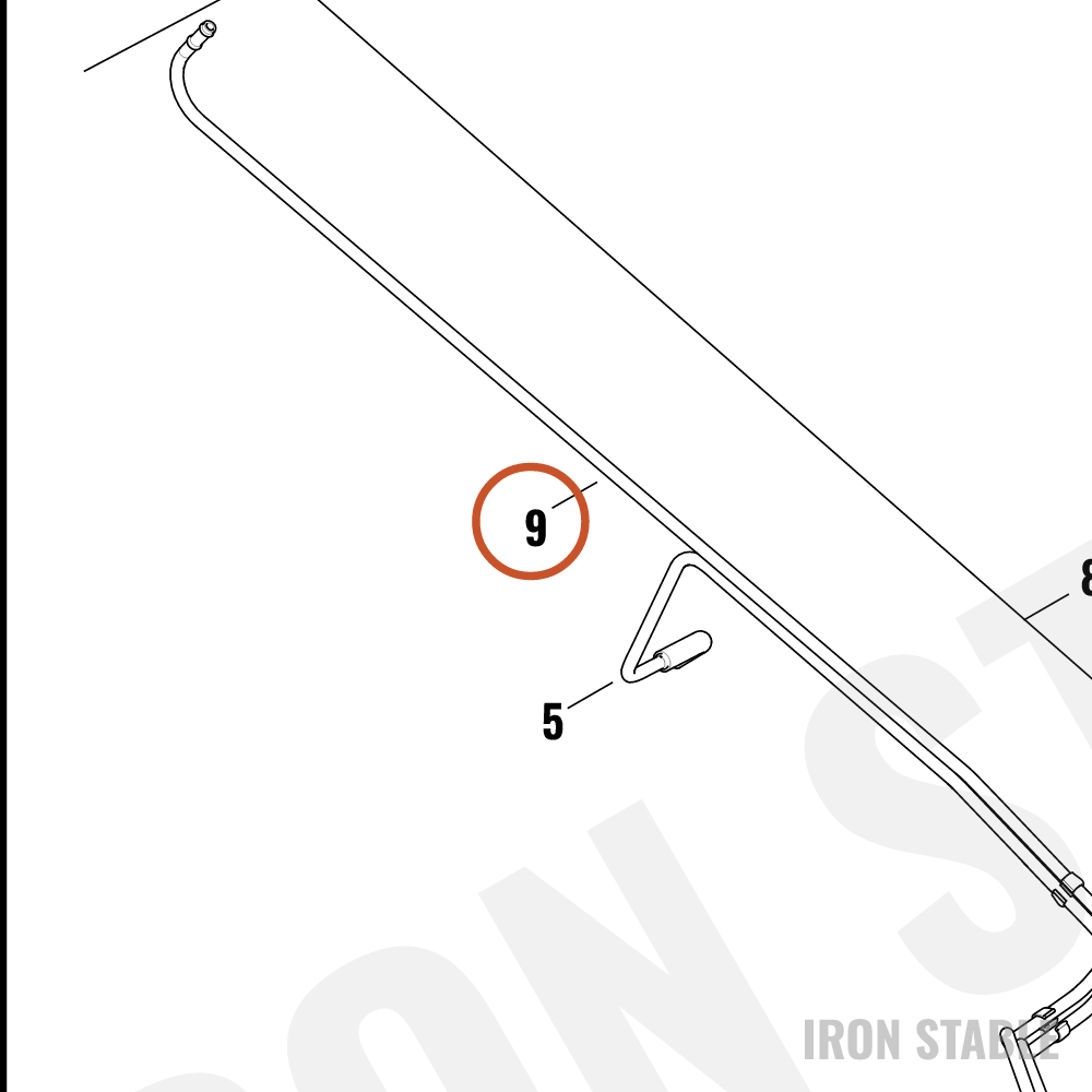 Harley-Davidson Vent Line Assembly, F'tnk