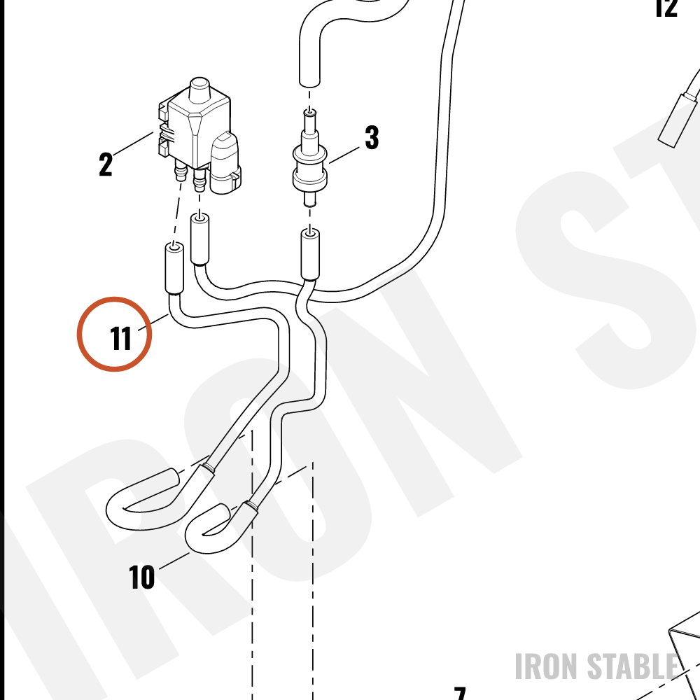 Harley-Davidson Hose, Ftk Vapor Vent, Canister-T