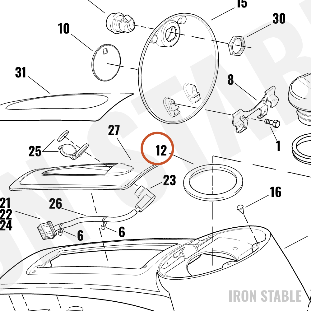 Harley-Davidson Boot, Filler Tube