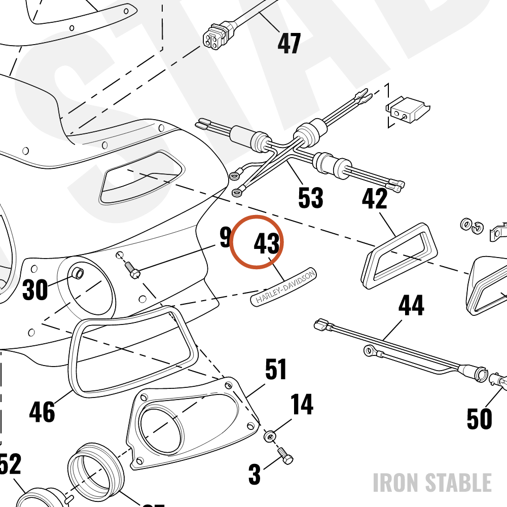 Harley-Davidson Decal, Fuel Tank