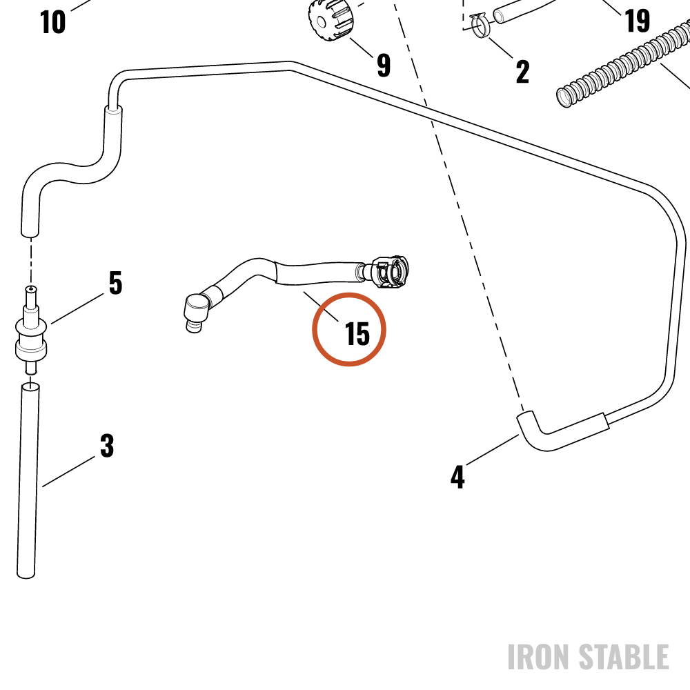 Harley-Davidson Fuel Line, Tank-To-Intake