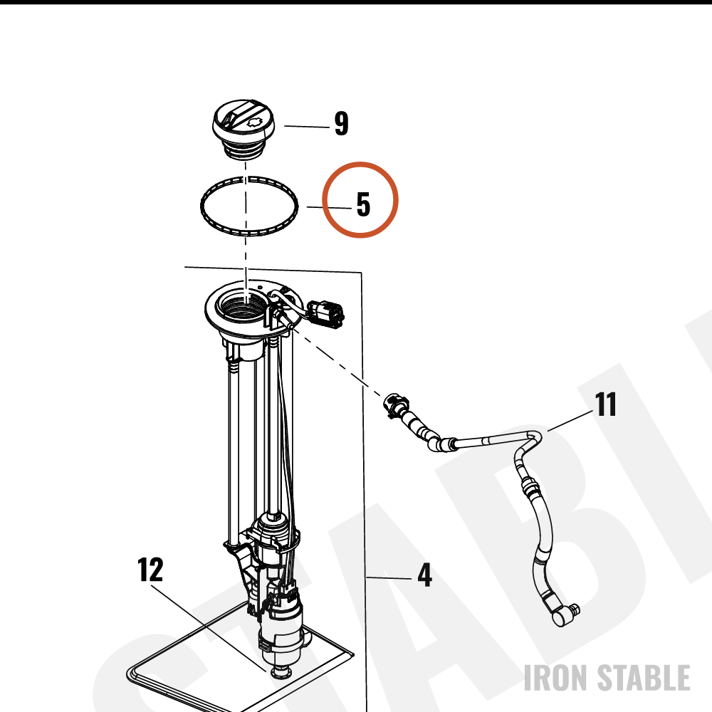 Harley-Davidson Fuel Pump Sub-Component, Gasket, Mo