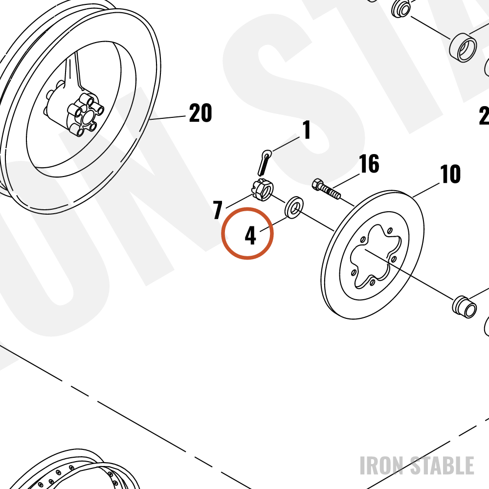 Harley-Davidson Washer, Ferrous, Ht Treat, Zinc P