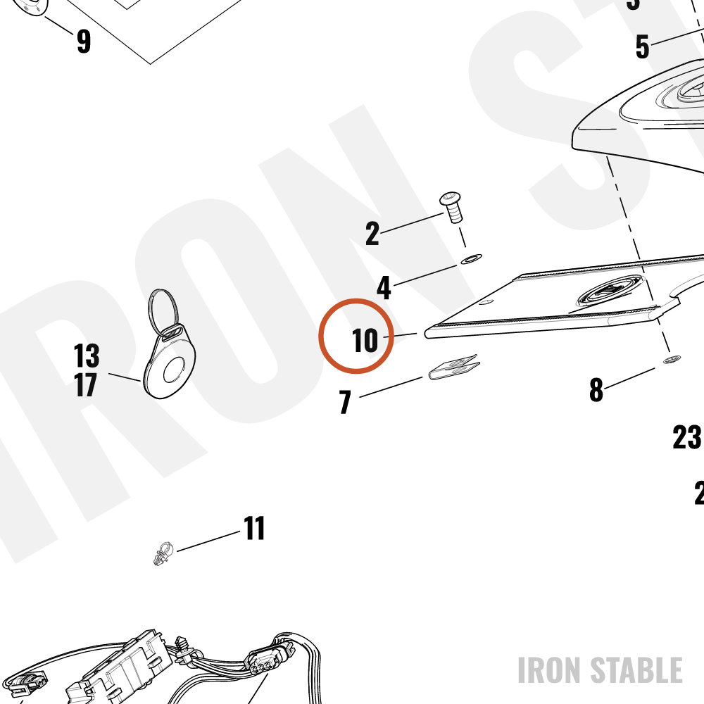 Harley-Davidson Trim Panel, Leather