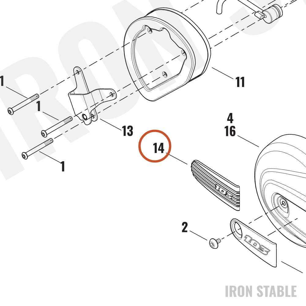 Harley-Davidson Insert, A-C Cover