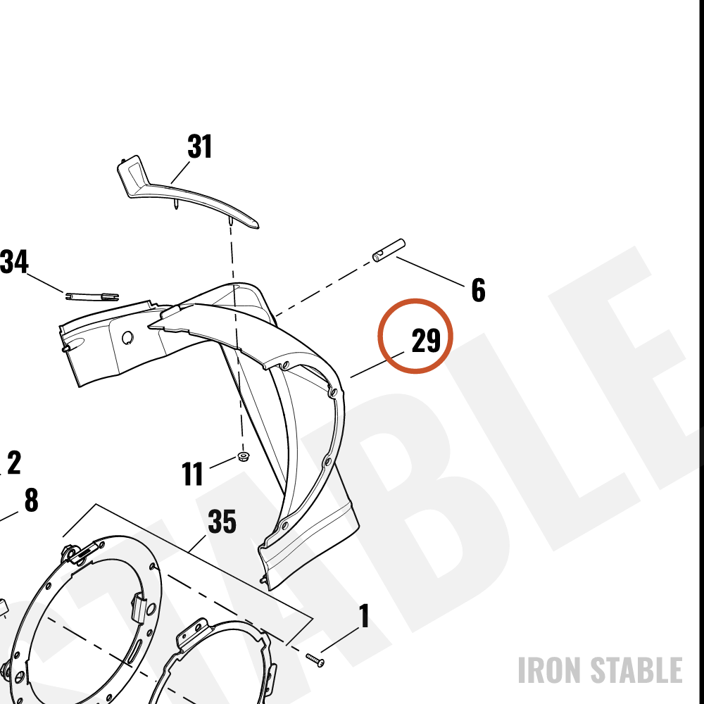 Harley-Davidson Cover, Race Hdlt, Nacelle, Lh, Blk