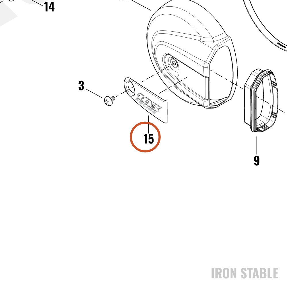 Harley-Davidson Insert, A-C Cover