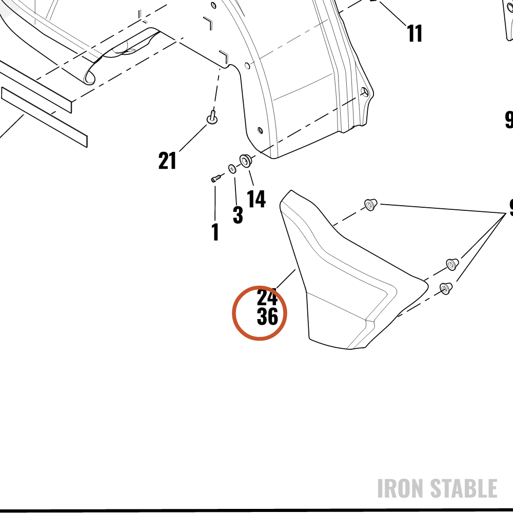 Harley-Davidson Pnl Trim Cover Side Assembly Rh, Stlt