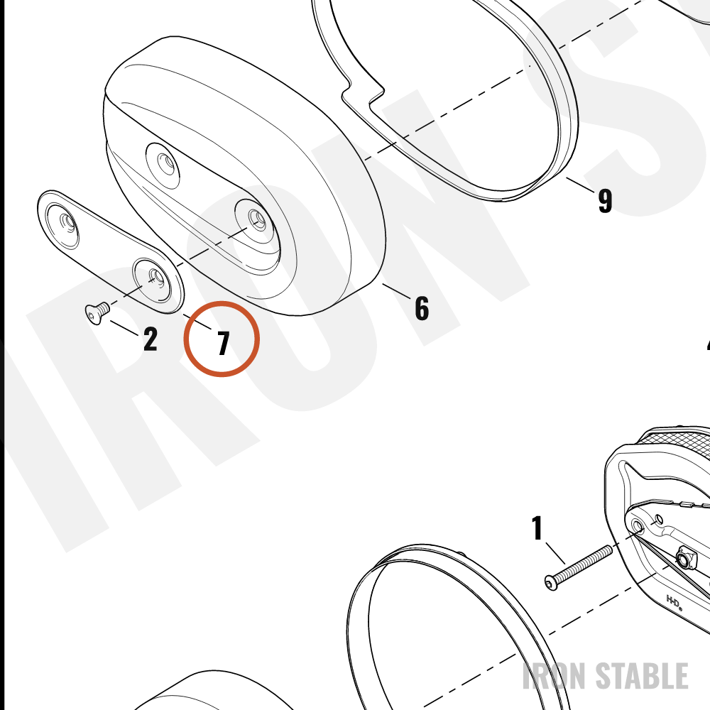 Harley-Davidson Trim Insert, Air Cleaner