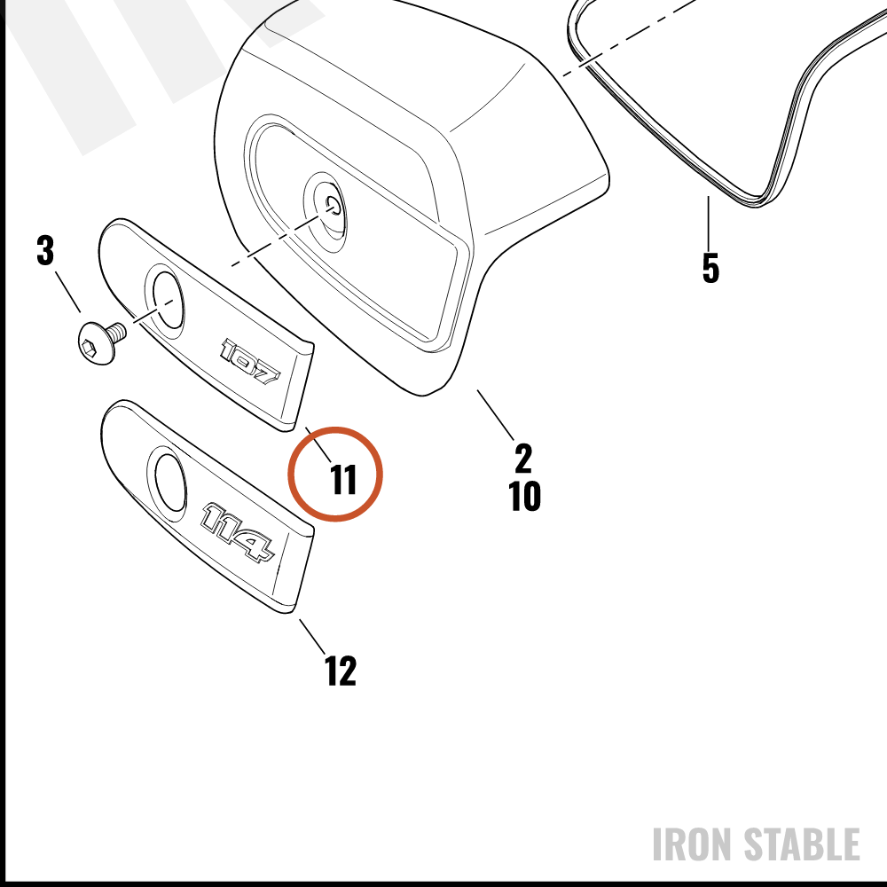 Harley-Davidson Airbox Cover Sub-Component, X