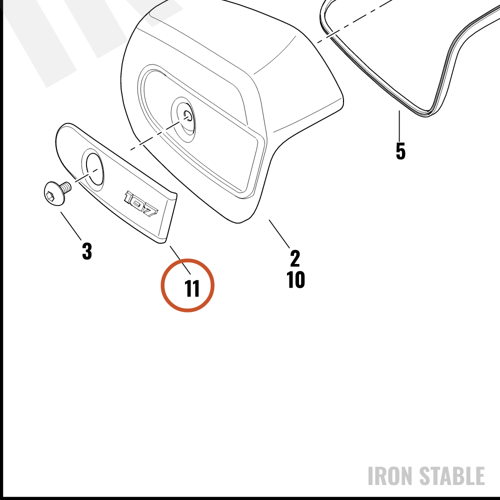 Harley-Davidson Insert, A-C Cover
