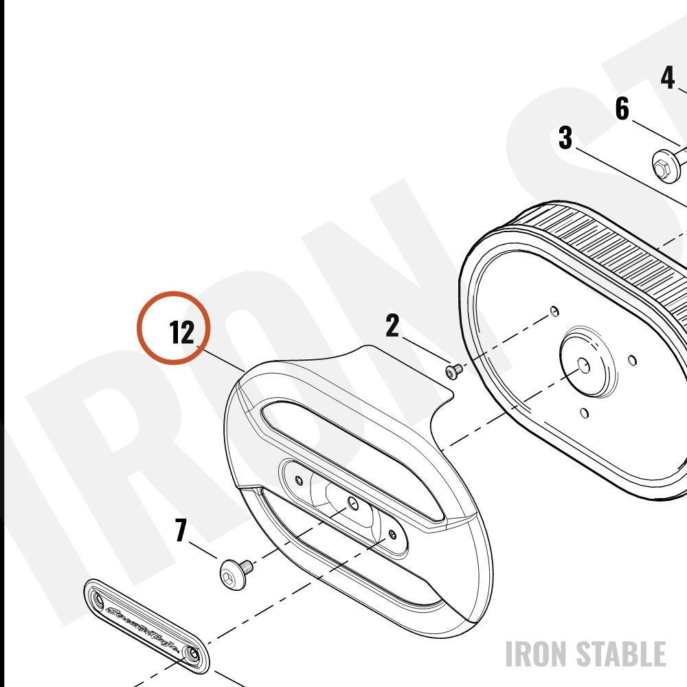 Harley-Davidson Kit, Ventilator Elite Cover -