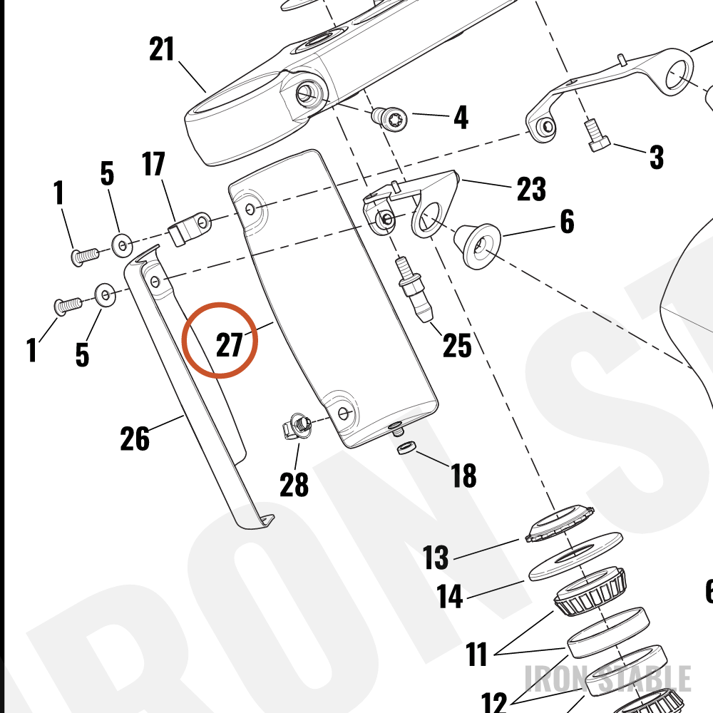 Harley-Davidson Panel, Bodywork Trim, Black, Lh
