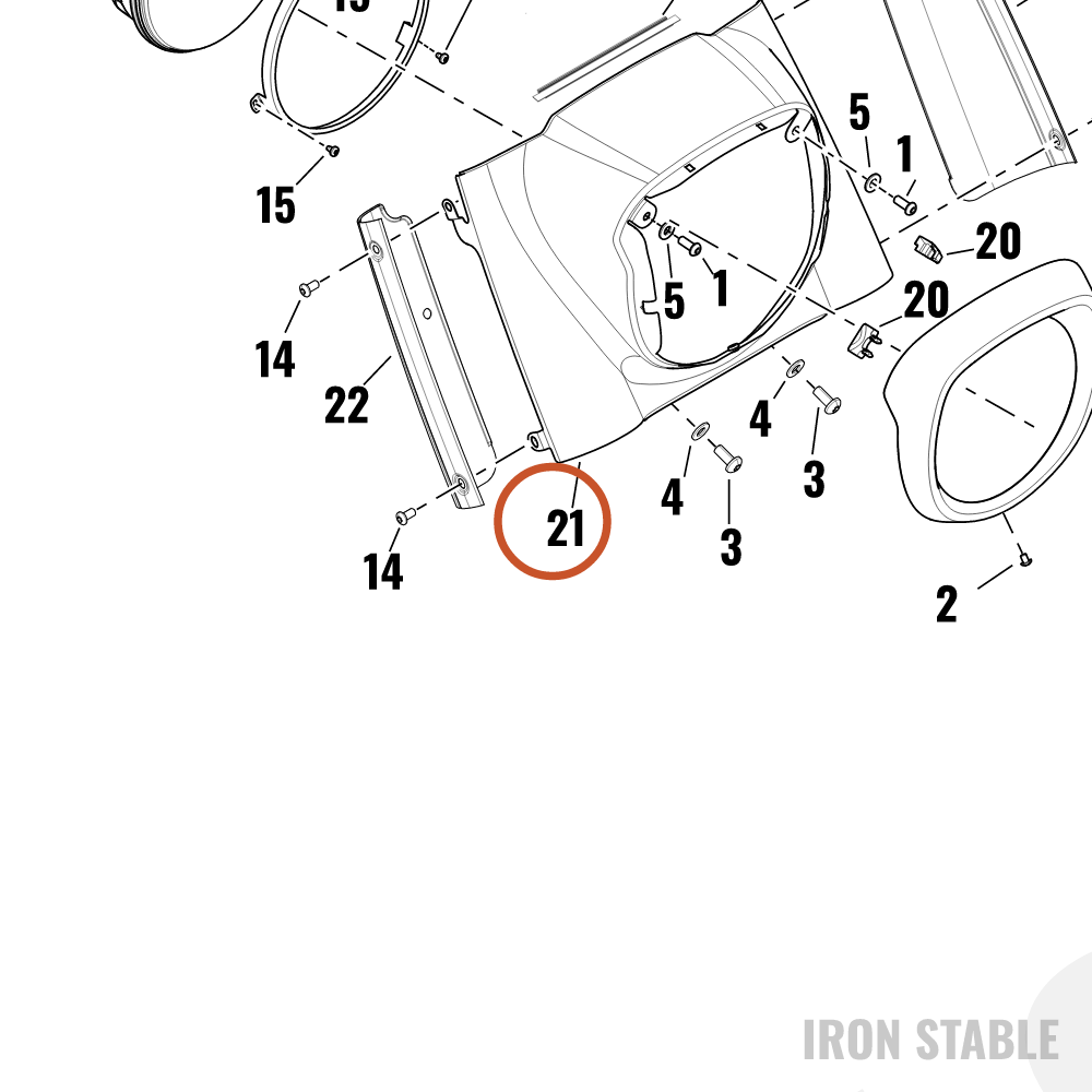 Harley-Davidson Cover, Race Hdlt, Nacelle, Front