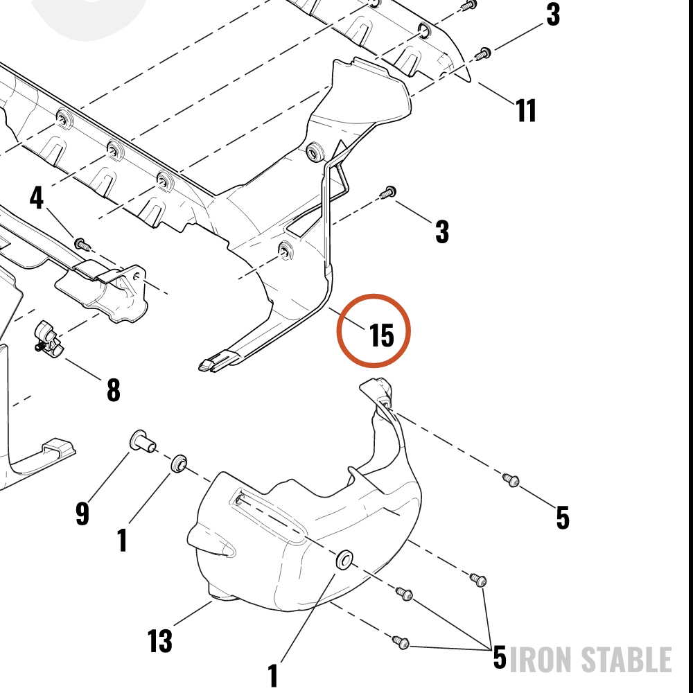 Harley-Davidson Cover, Ev, Ress, Lower, Lh