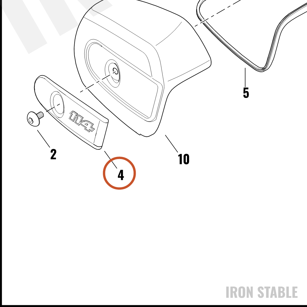Harley-Davidson Airbox Cover Sub-Component, Insert, 11