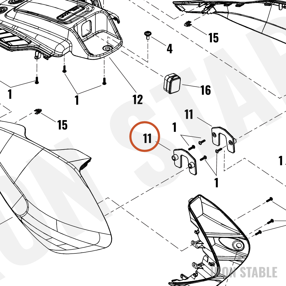 Harley-Davidson Cover, Ev, Retention Plate