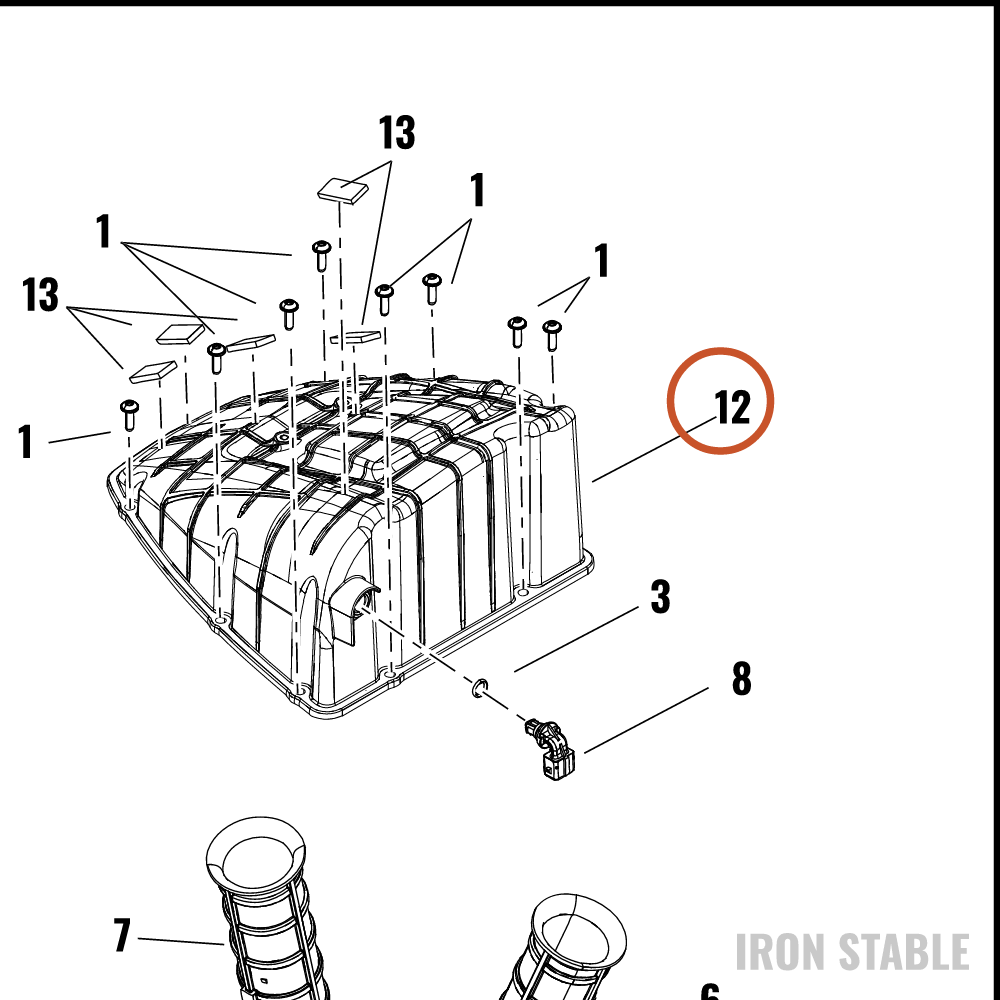 Harley-Davidson Cover, Airbox, Molded