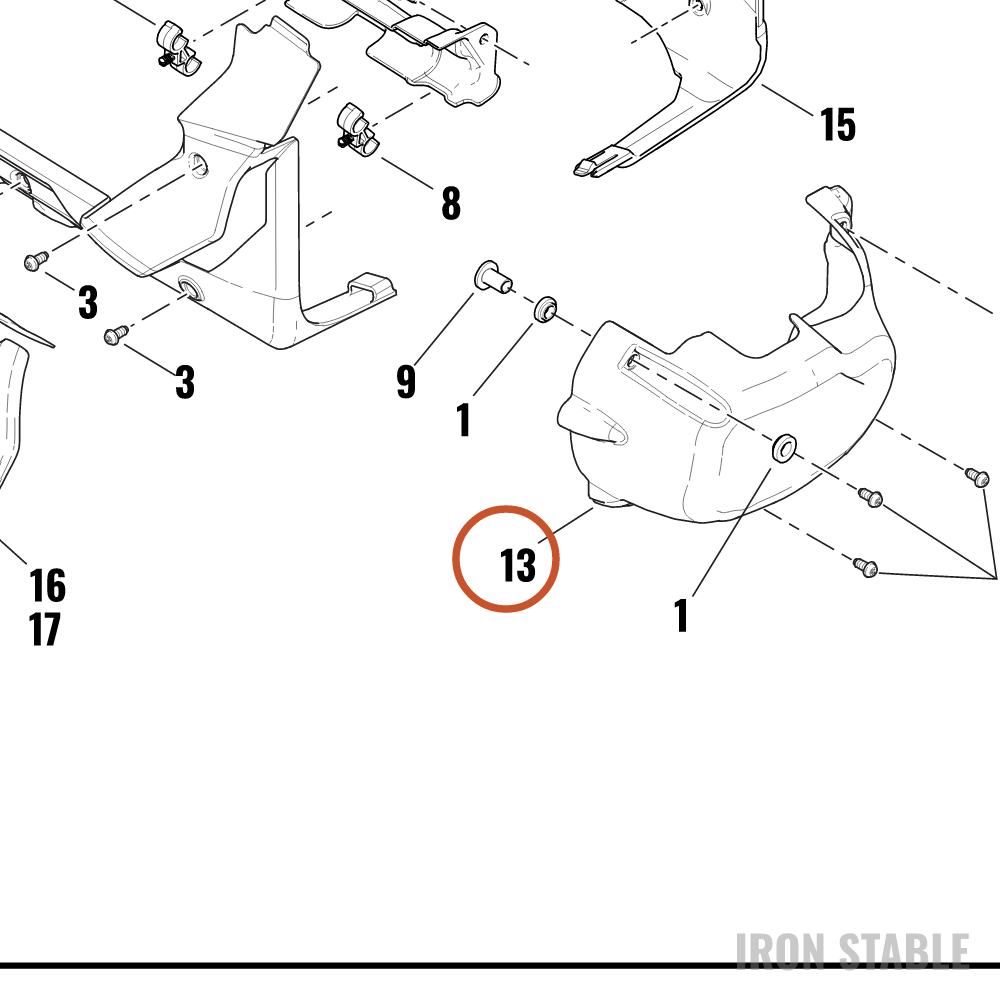 Harley-Davidson Cover, Ev, Motor, Fr, Sub-Assembly