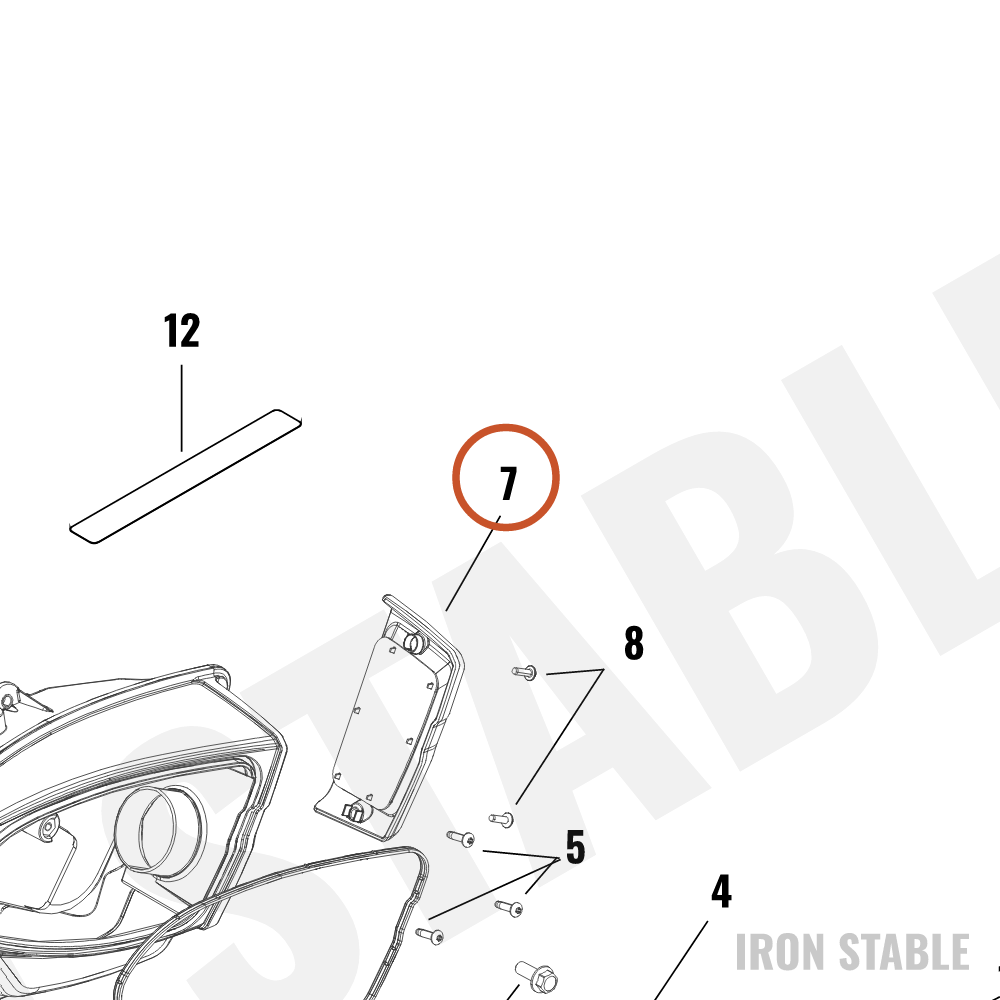 Harley-Davidson Cover, Airbox, Filter