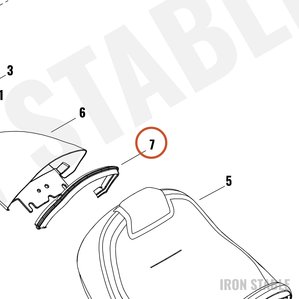Harley-Davidson Cowl, Passenger Seat, Gasket, Front