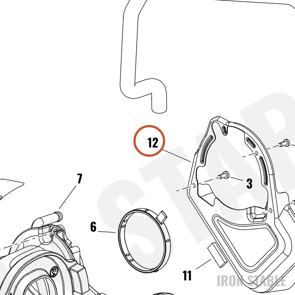 Harley-Davidson Cover, Throt Body, Painted