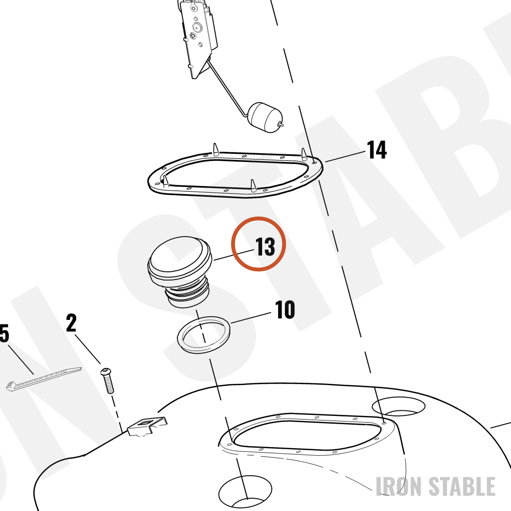 Harley-Davidson Valve, Fuel, Vac Oper
