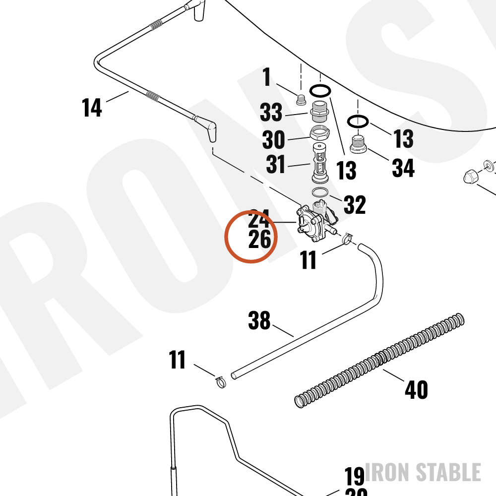 Harley-Davidson Fuel Valve Kit, Big Twin