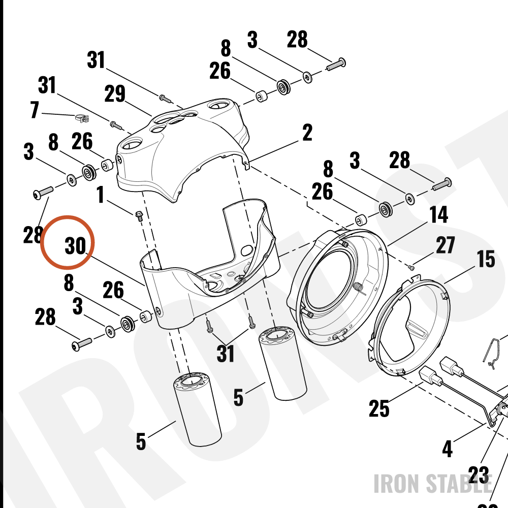 Harley-Davidson Bezel, Hdlt, X