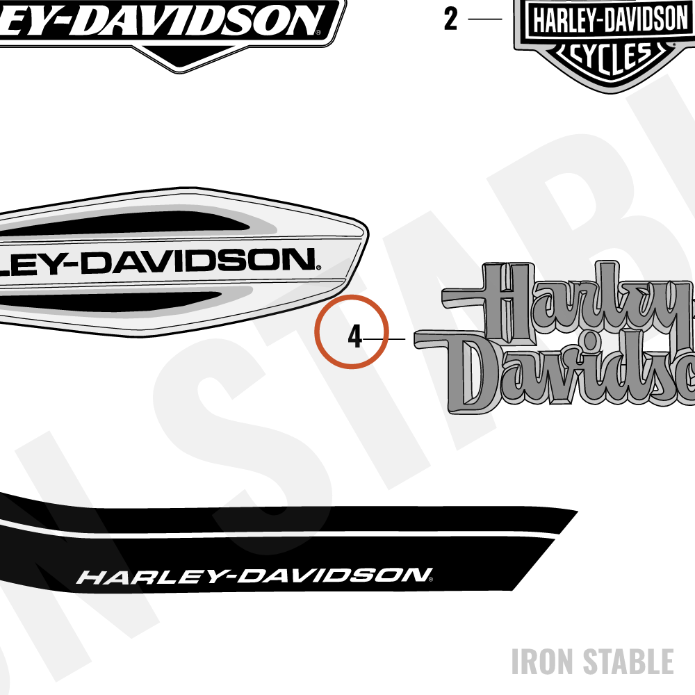 Harley-Davidson Medallion, Lh-F'tank
