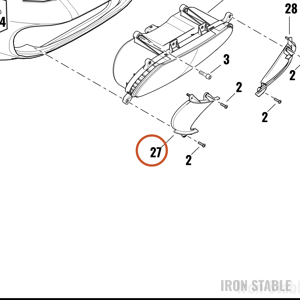 Harley-Davidson Bezel Rh, Hdlite